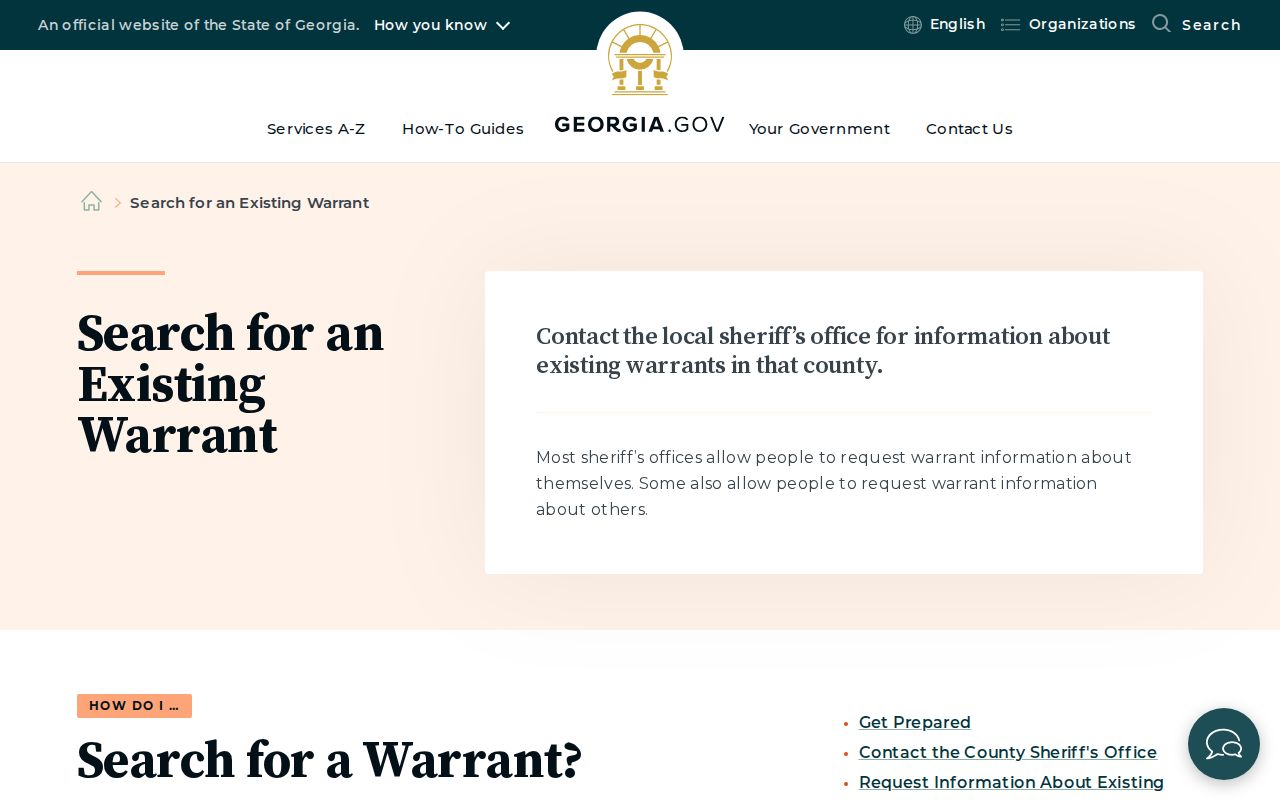 Tattnall County warrant check official sheriff guidance